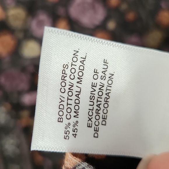 LUCKY BRAND | Floral boho blouse gray sz XS - Picture 4 of 4